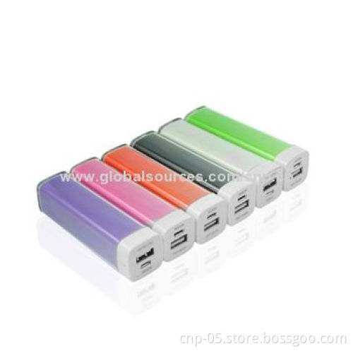 2,600mAh Mini Power Banks with ABS + PC Materials, Smart Power Management